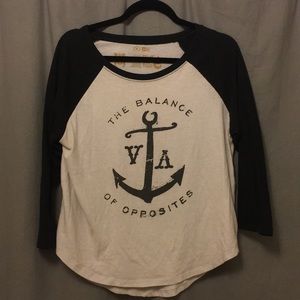 rvca baseball tee
